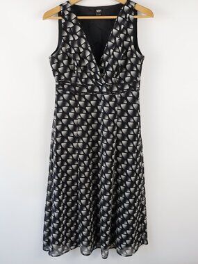 Fashion Esprit Polka Dot Dress Edc By Esprit Day Dress Blue (Pre-owned)